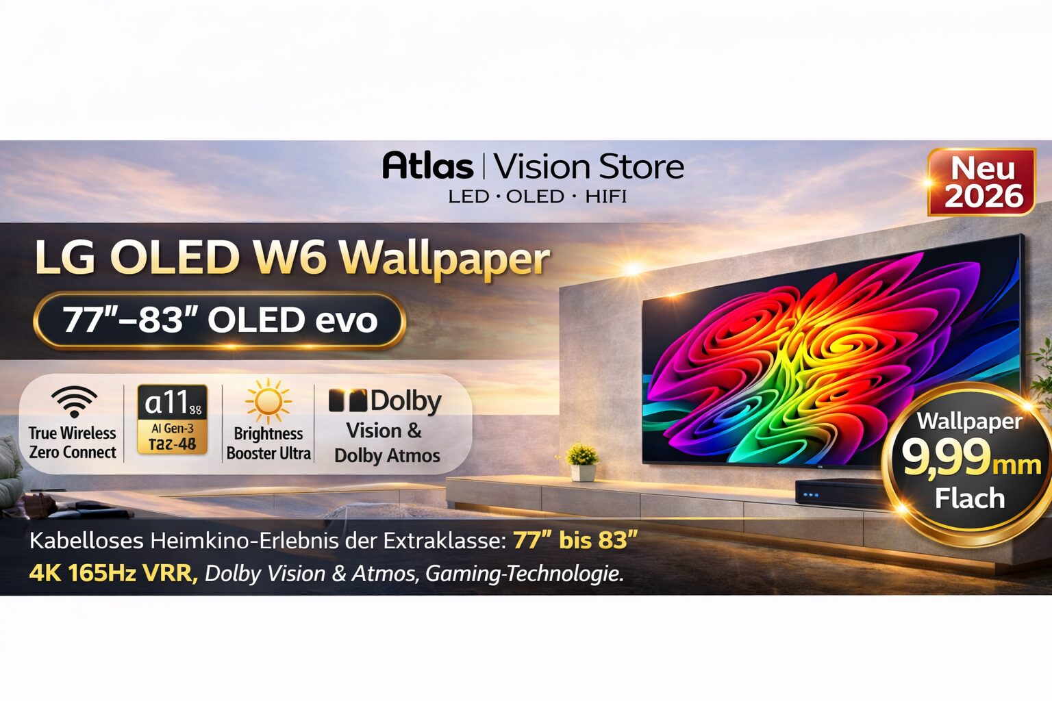 LG OLED W6 Jetzt Vorbestellen - Atlas Vision Store