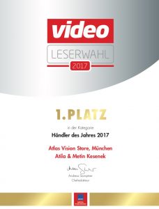 Auszeichnung Atlas Vision Onlineshop