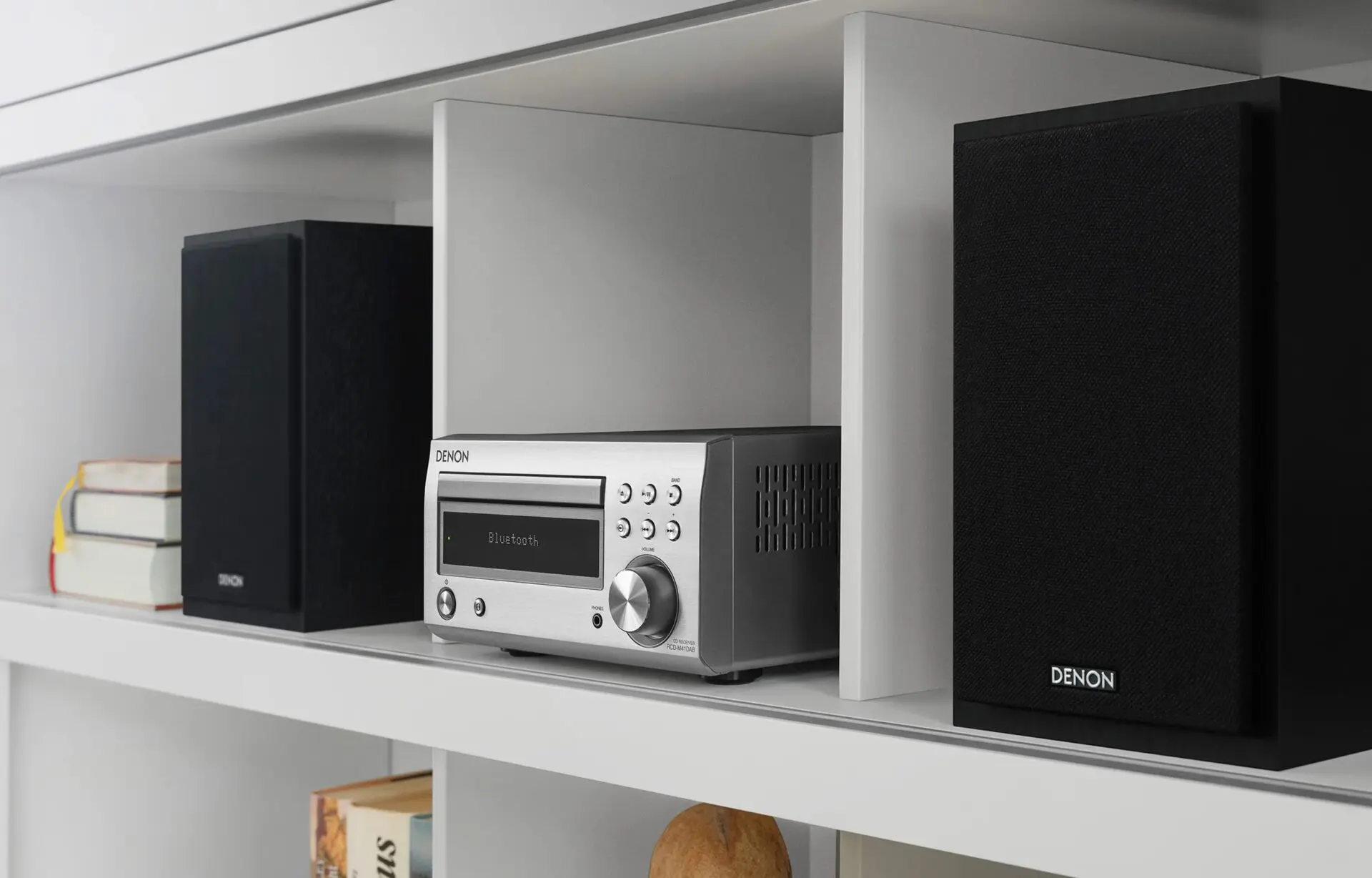 Denon RCD-M41DAB - Mini-HiFi-System Silber CD Bluetooth DAB+ ohne Lautsprecher – Bild 5