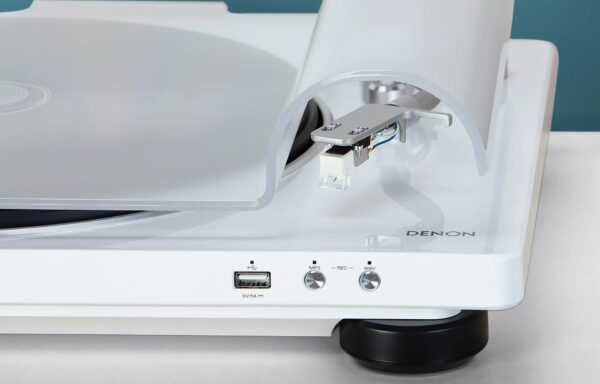 Denon DP-450USB HiFi-Plattenspieler USB-Aufnahme Weiß – Bild 5