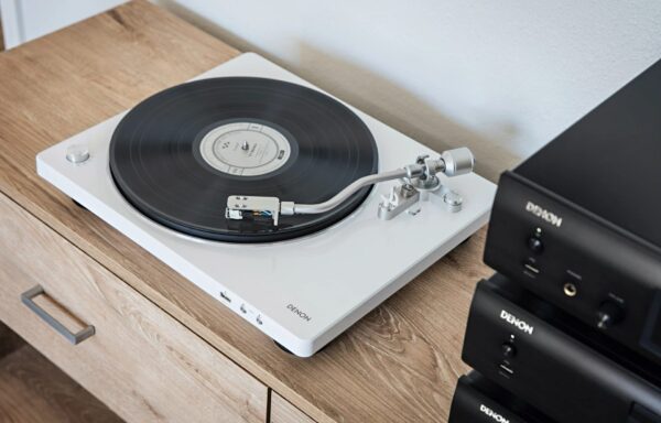 Denon DP-450USB HiFi-Plattenspieler USB-Aufnahme Weiß – Bild 7