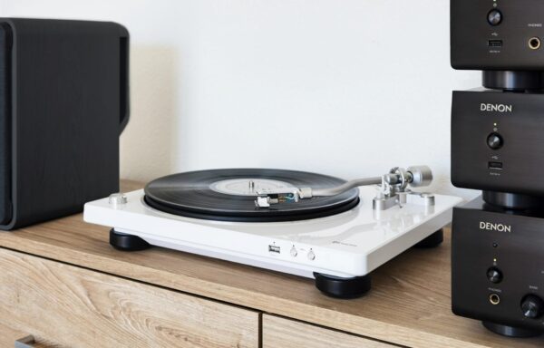 Denon DP-450USB HiFi-Plattenspieler USB-Aufnahme Weiß – Bild 8