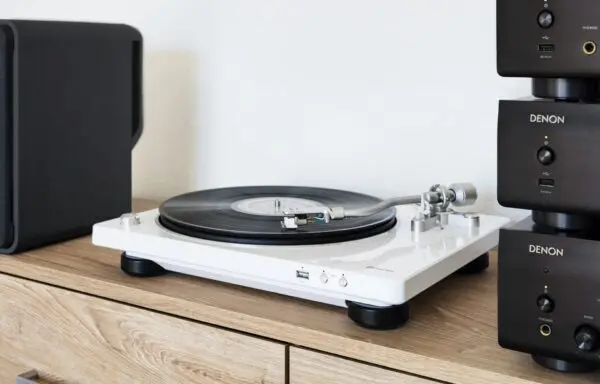 Denon DP-450USB HiFi-Plattenspieler USB-Aufnahme Weiß – Bild 8