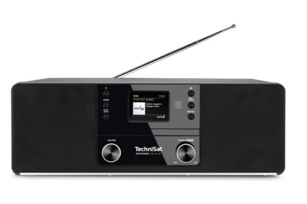 TechniSat DigitRadio 370 CD BT schwarz  DAB+/UKW mit CD-Player und Bluetooth