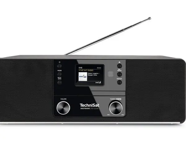 TechniSat DigitRadio 370 CD BT schwarz  DAB+/UKW mit CD-Player und Bluetooth
