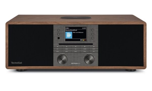 TechniSat DigitRadio 650 Nussbaum/ Anthrazit DAB+/ UKW/Internetradio m. CD-Player u. Bluetooth 0003/3980