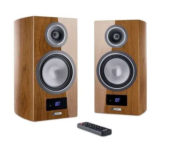 Canton Vento 3 S2 Nussbaum Wireless Aktiv Lautsprecher Set