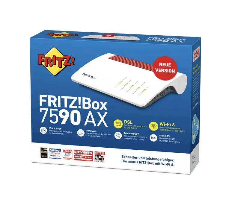 AVM FRITZ!Box 7590 AX v2 Highspeed m.Wi-Fi6 20002998