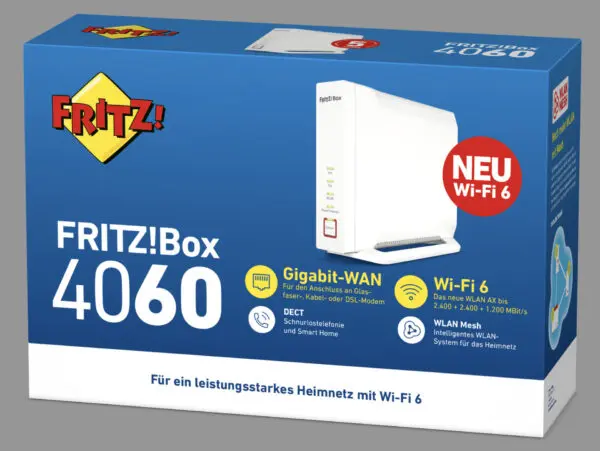 AVM FRITZ!Box 4060 High-End WLAN m.Triband-Wi-Fi6 Router 20002931 - Atlas  Vision Store München - Der TV Fachhändler des Jahres 2017 Video Magazin