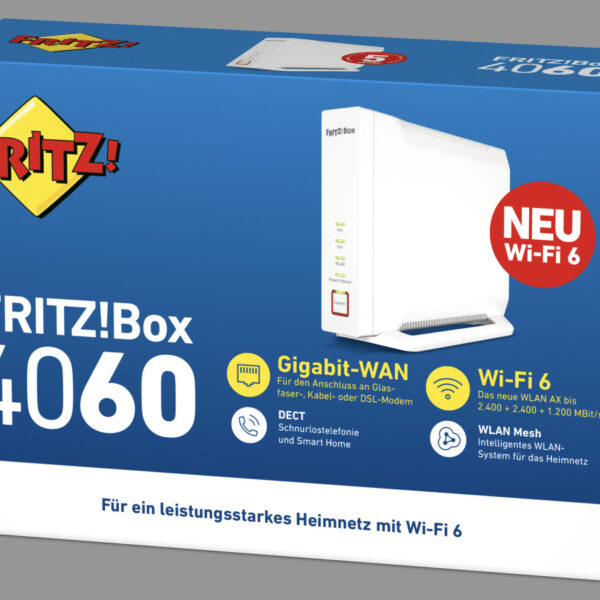 AVM FRITZ!Box 4060 High-End WLAN m.Triband-Wi-Fi6 Router 20002931