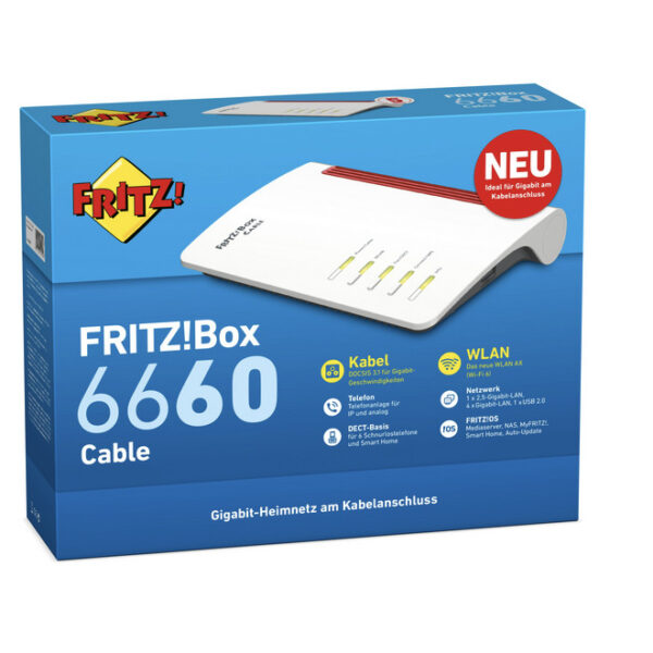 AVM FRITZ!Box 6660 Cable Wi-Fi 6660 2,5-Gigabit-LAN