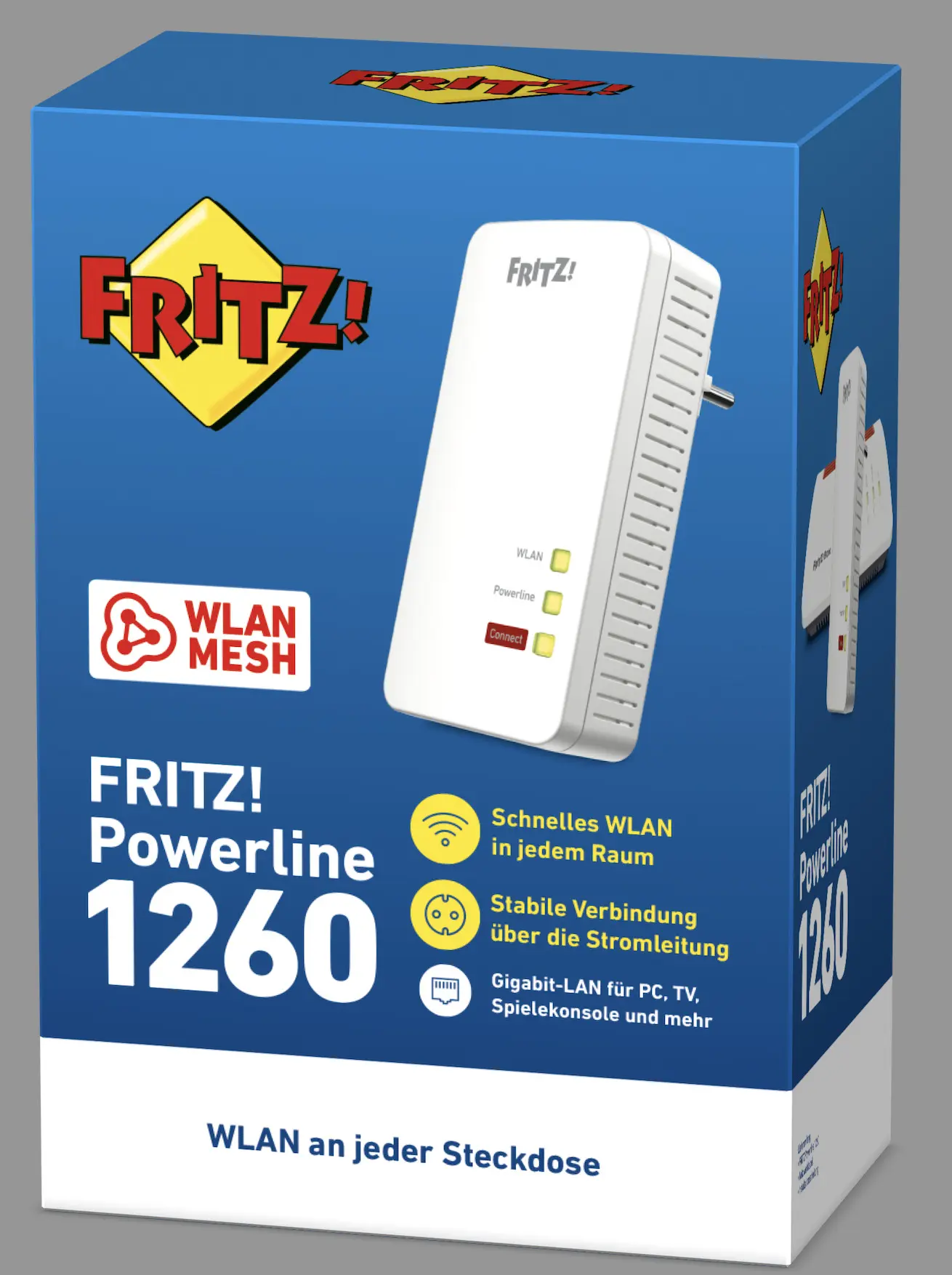 AVM 20002789 FRITZ!Powerline 1260E (Single) - Atlas Vision Store München -  Der TV Fachhändler des Jahres 2017 Video Magazin