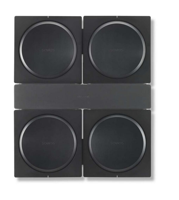 Flexson Wandhalter für 4 Sonos AMP SA-X4WM sw