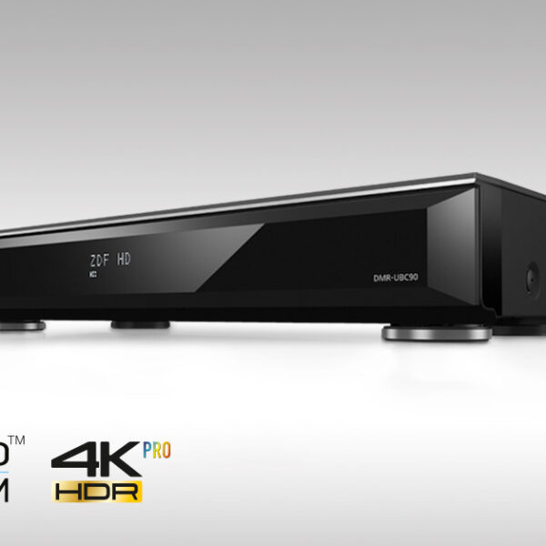 Panasonic DMR-UBC90 - UHD Blu-ray Recorder mit Triple DVB-C/ T2 HD Tuner - 2 TB Festplatte schwarz