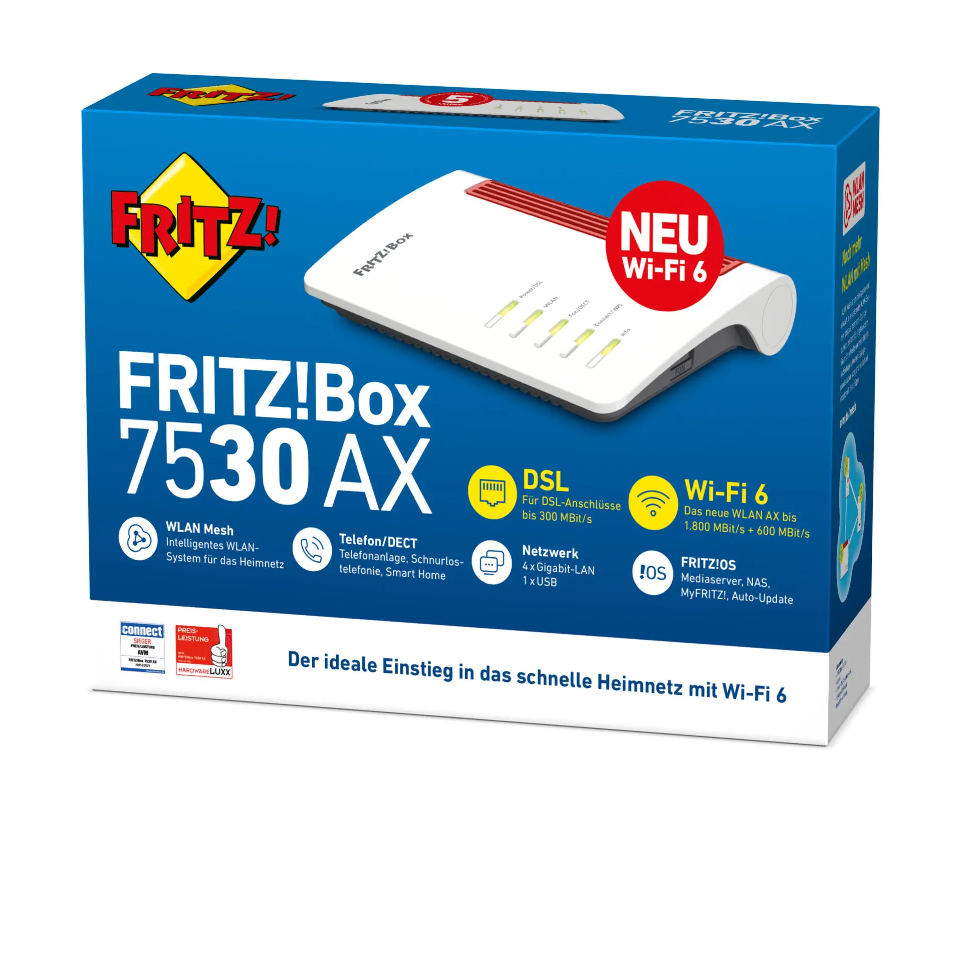 AVM FRITZ!Box 7530 AX 20002930 Einstieg ins Heimnetz mit Wi-Fi 6