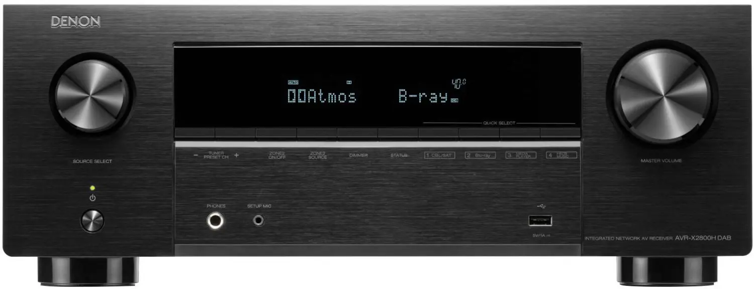 Denon AVR-X2800H DAB schwarz | 7.2-Kanal 8K-AV-Receiver
