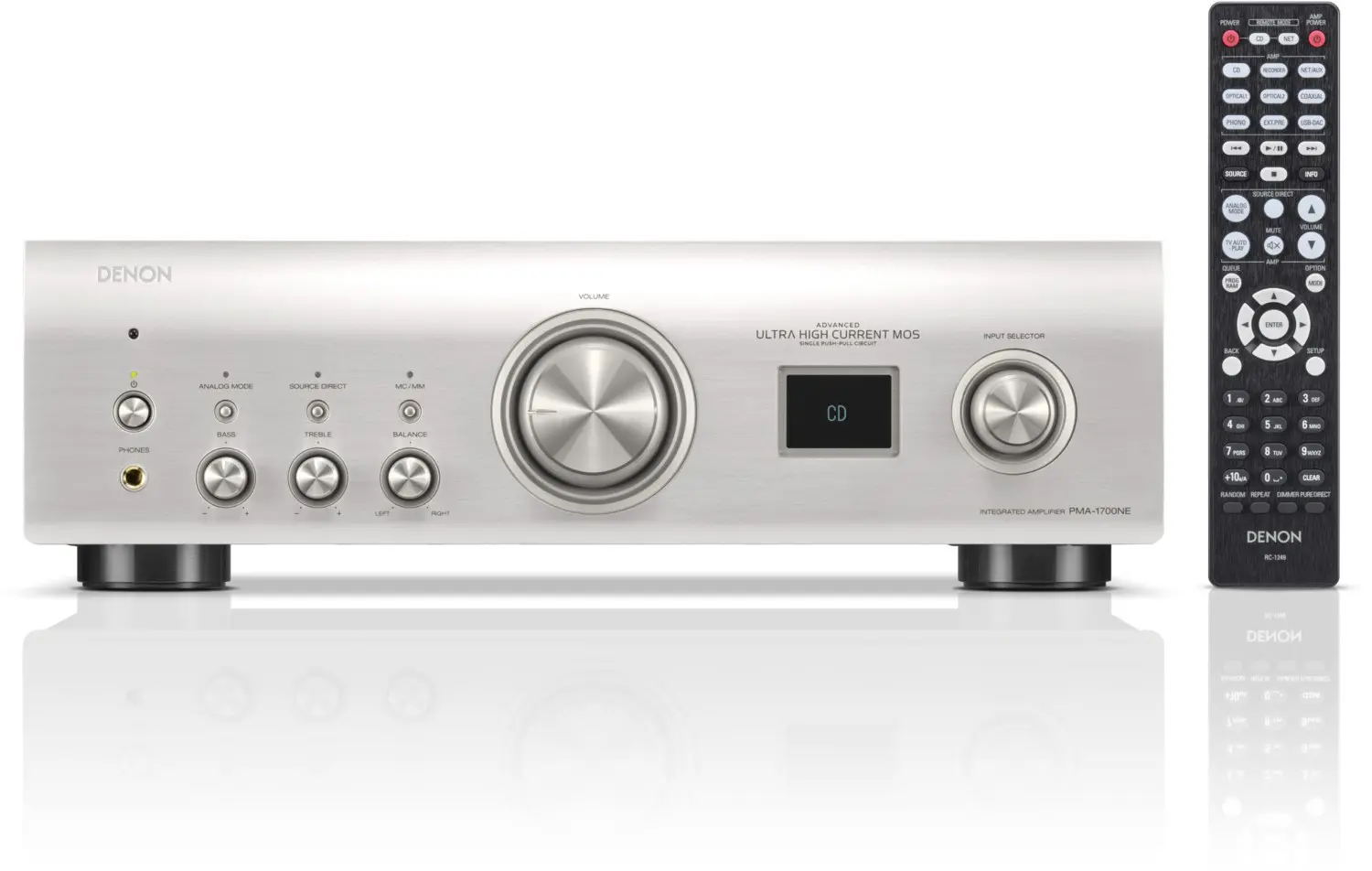 Denon PMA-1700NE silber | Vollverstärker mit USB-D/A-Wandler