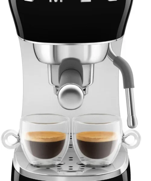 SMEG ECF02BLEU Espresso-Kaffeemaschine schwarz Dampffunktion 15bar