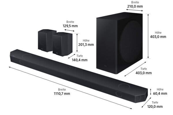 Samsung HW-Q935GD/ZG - 9.1.4 Kanal Premium Q-Soundbar Dolby Atmos – Bild 5