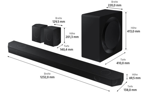 Samsung HW-Q995GD/ZG - 11.1.4 Kanal Premium Q-Soundbar Dolby Atmos – Bild 5