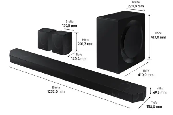 Samsung HW-Q995GD/ZG - 11.1.4 Kanal Premium Q-Soundbar Dolby Atmos – Bild 5