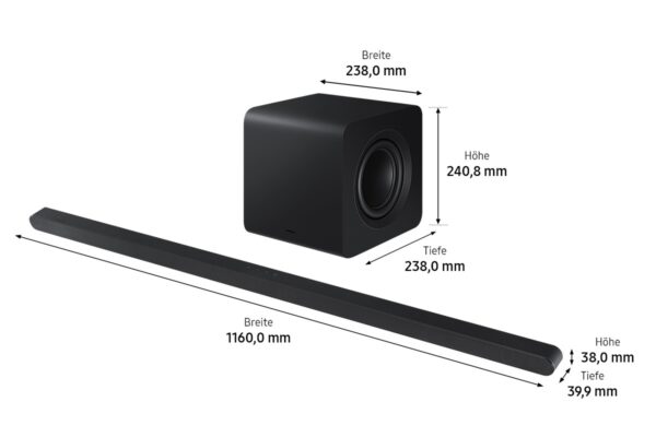 Samsung HW-S810GD - 3.1.2 Kanal Ultra-Slim S-Soundbar Dolby Atmos aus 2024 – Bild 3