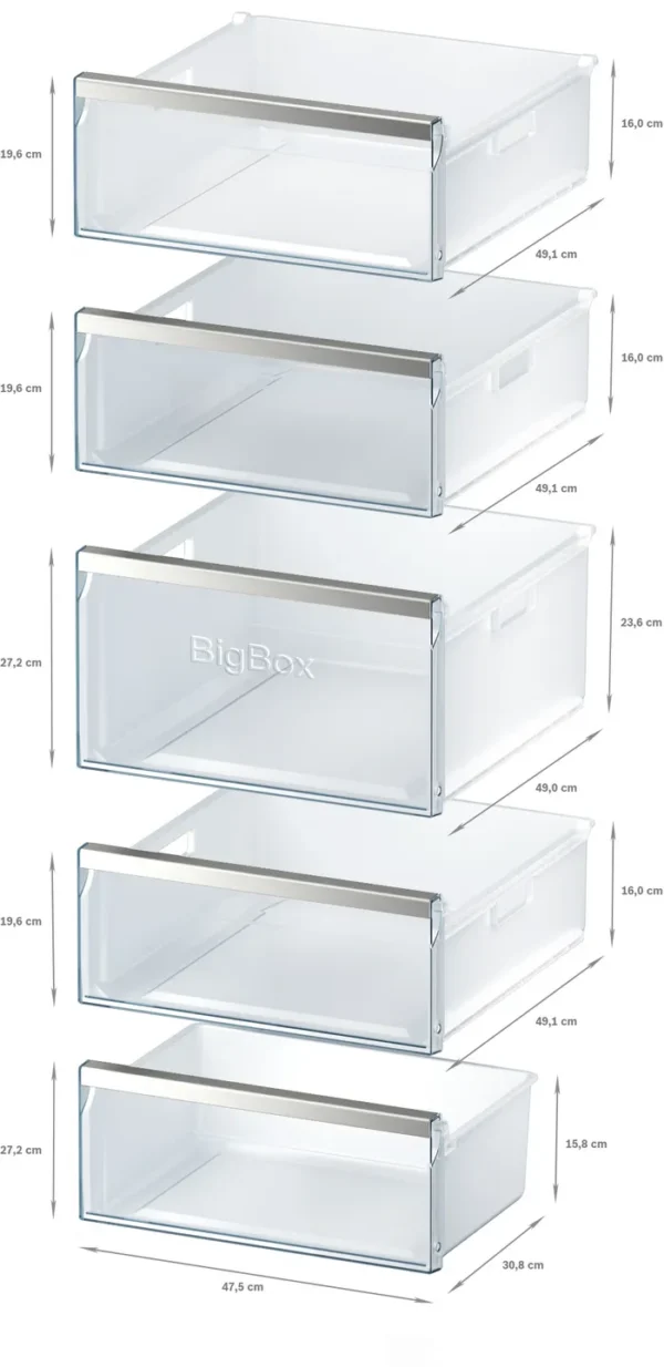 SIEMENS GS51NUWDP, iQ500, Freistehender Gefrierschrank – Bild 3