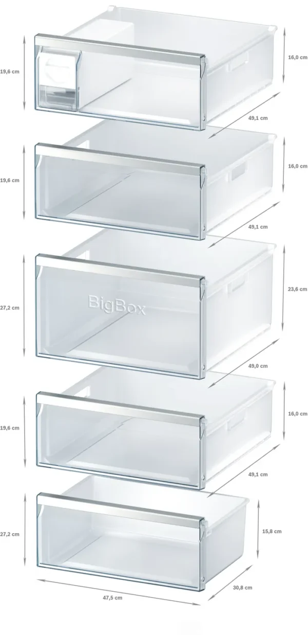 SIEMENS GS58NAWDV, iQ500, Freistehender Gefrierschrank – Bild 3