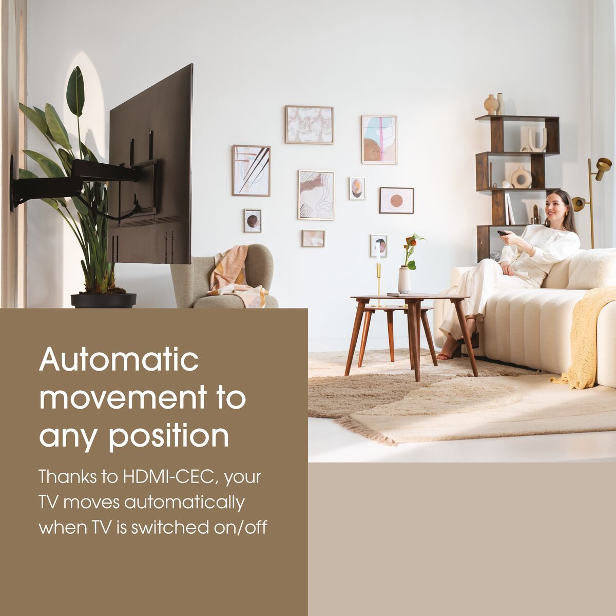 Vogels TVM 7675 Elektrische TV-Wandhalterung (schwarz) – Bild 7