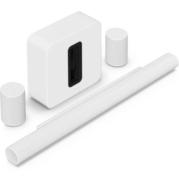 Sonos Heimkino Set mit Arc Ultra, Sub 4 und 2x Era 100 Weiß