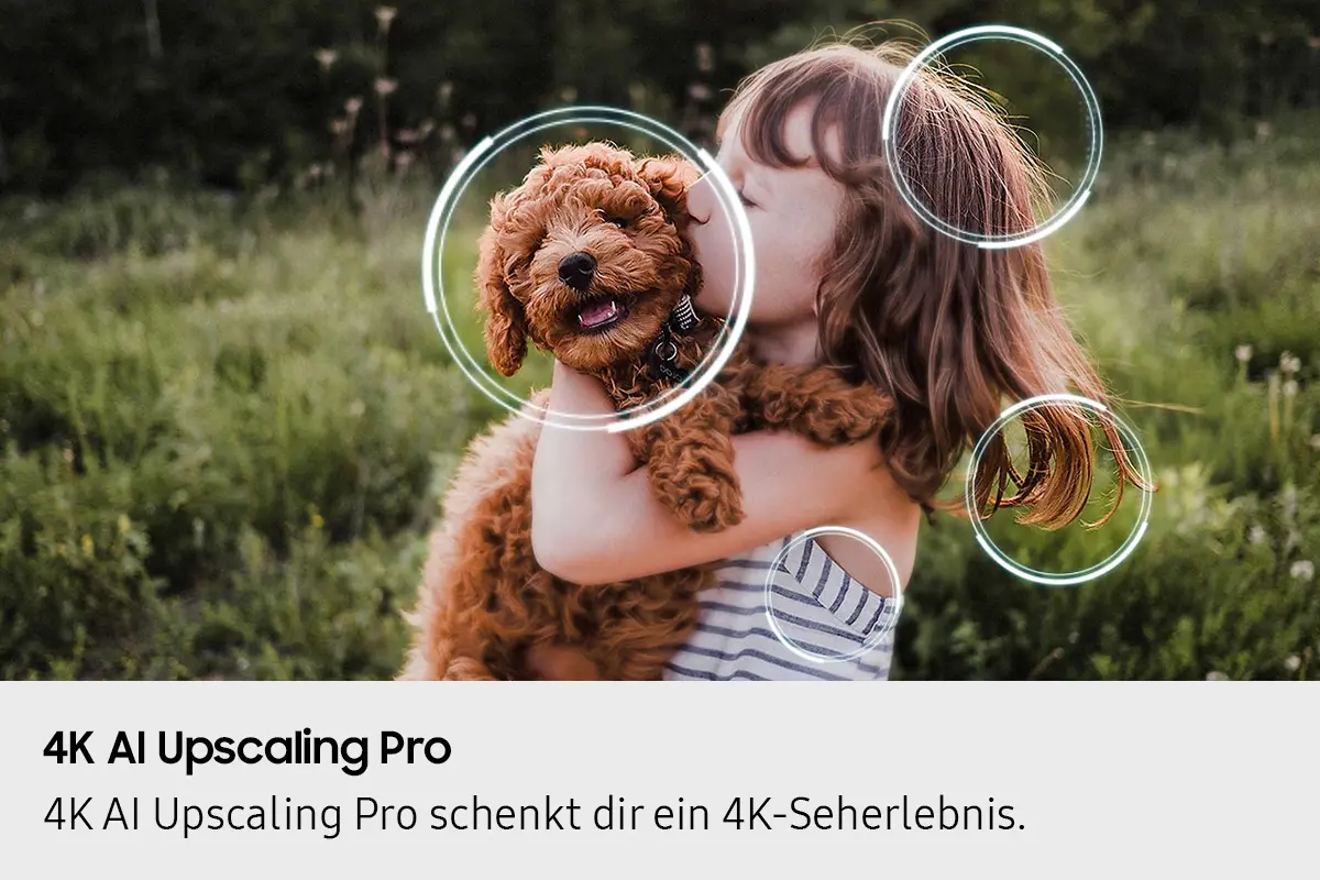 Samsung QN90F 4K AI Upscaling Pro