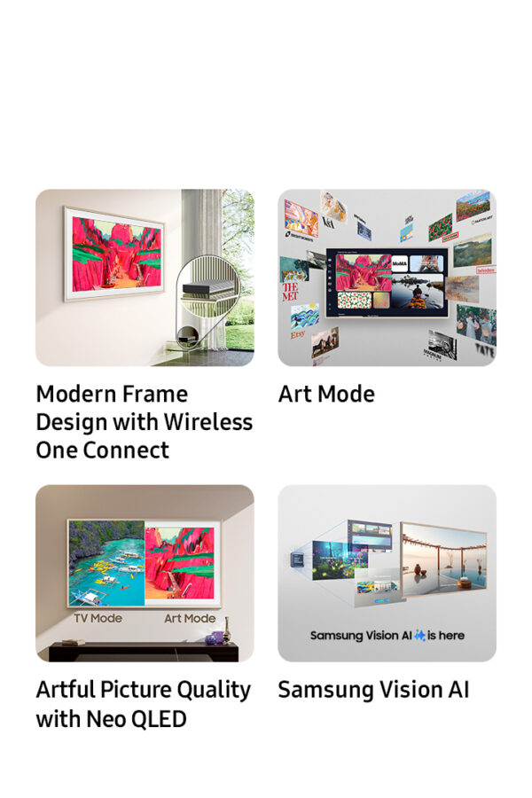 Samsung GQ85LS03FWUXZG (2025) - 85 Zoll The Frame Pro Wireless One Connect Box – Bild 7