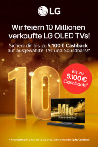 LG Cashback Aktion „10 Mio. OLED TVs“ vom 05.05.2025 bis 13.07.2025 Atlas Vision Store