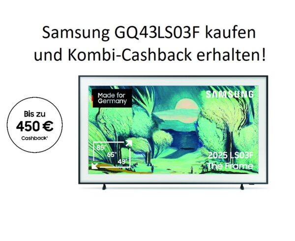 Samsung GQ43LS03FAUXZG (2025) - 43 Zoll The Frame AI Smart TV