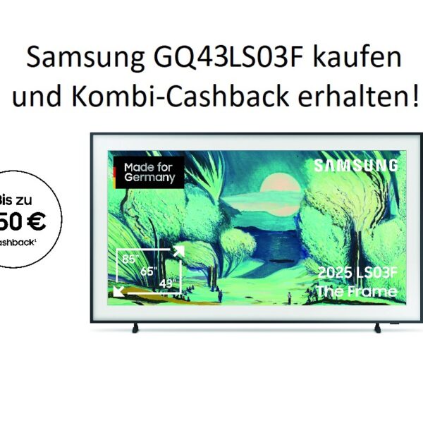 Samsung GQ43LS03FAUXZG (2025) - 43 Zoll The Frame AI Smart TV