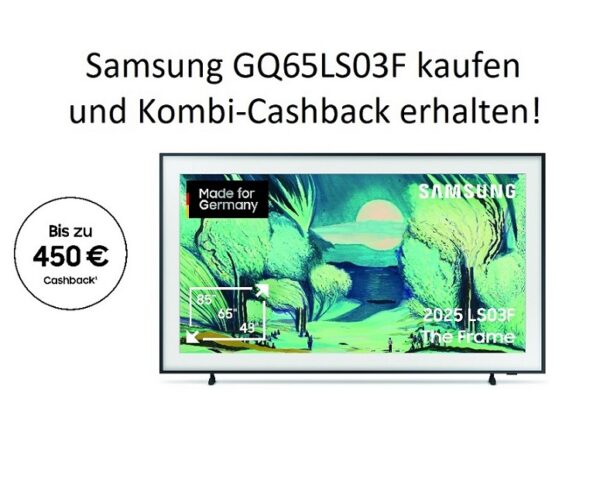 Samsung GQ65LS03FAUXZG (2025) - 65 Zoll The Frame AI Smart TV