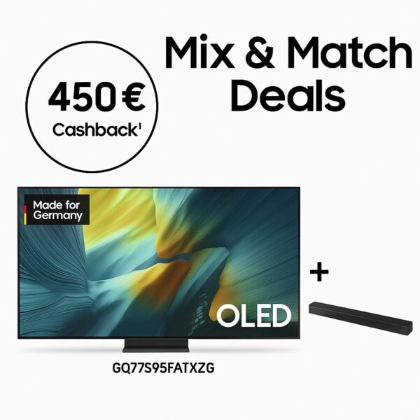 Samsung GQ77S95FATXZG (2025) - 77 Zoll OLED S95F 4K Vision AI Smart TV