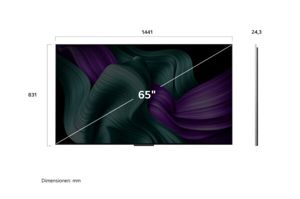 LG OLED65M59LA – 65" 4K OLED evo M5 (2025) mit Zero Connect & Wandhalterung – Bild 3