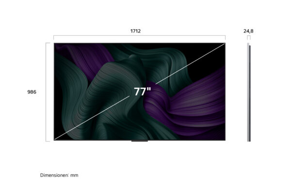 LG OLED77M59LA – 77" 4K OLED evo M5 (2025) mit Zero Connect & Wandhalterung – Bild 3