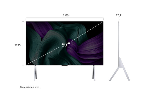 LG OLED97M59LA – 97" 4K OLED evo M5 (2025) mit Zero Connect & Wandhalterung – Bild 3