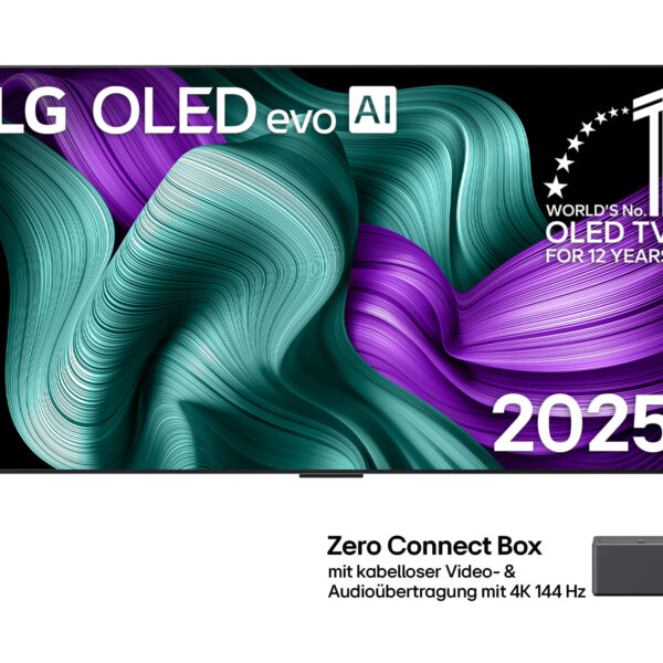 LG OLED83M59LA – 83" 4K OLED evo M5 (2025) mit Zero Connect & Wandhalterung