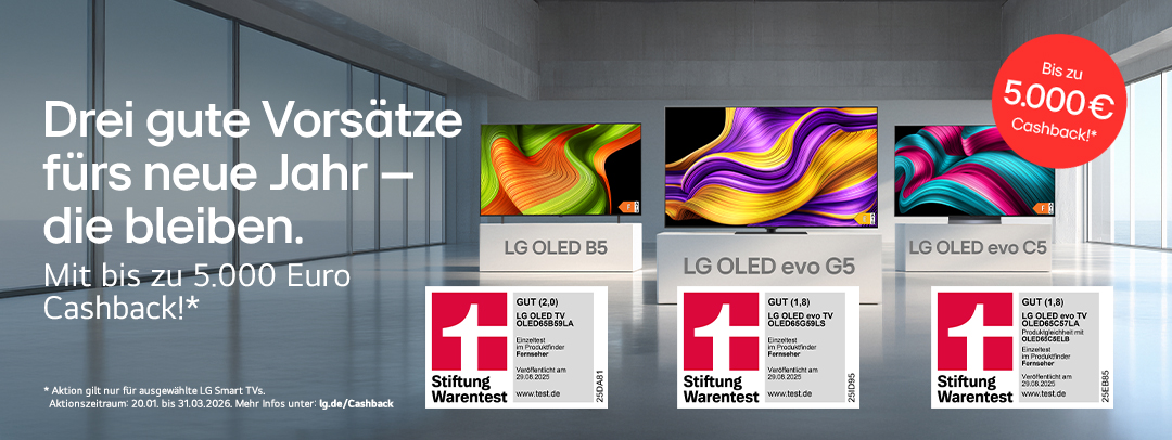 LG Cashback „Gute Vorsätze 2026“ LG Cashback „Gute Vorsätze 2026“