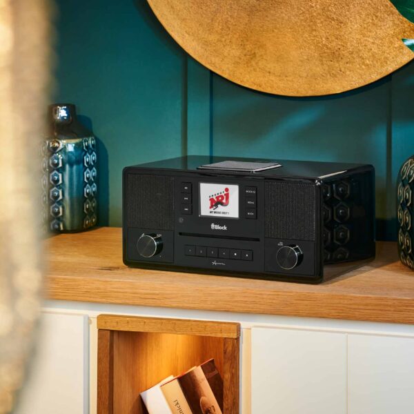 Audioblock AURORA – Hochglanz Schwarz
