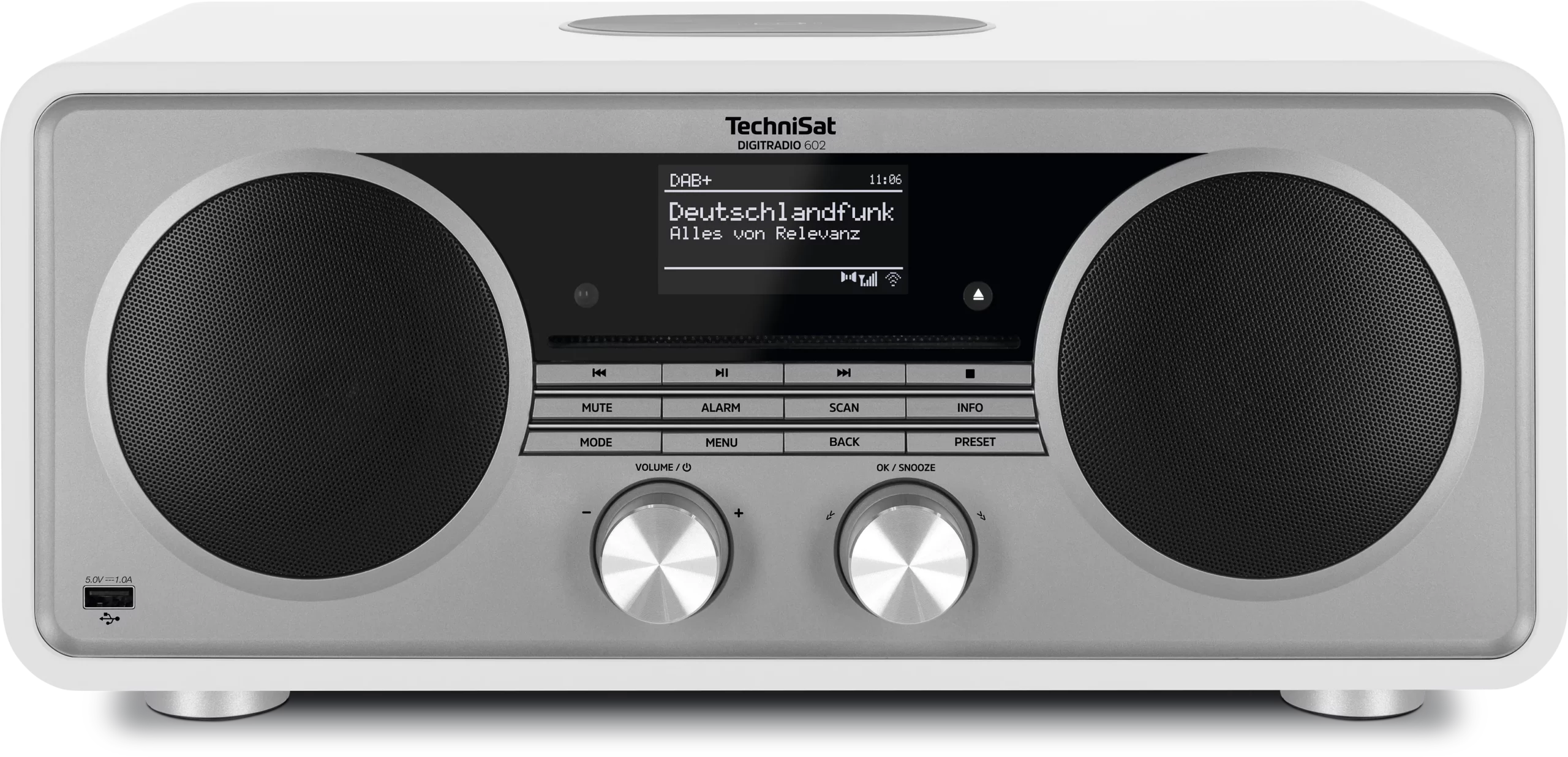 TechniSat DIGITRADIO 602 – Weiß/silber