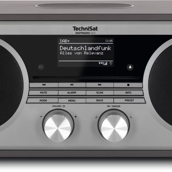 TechniSat DIGITRADIO 602 – Internetradio mit CD Anthrazit/Silber