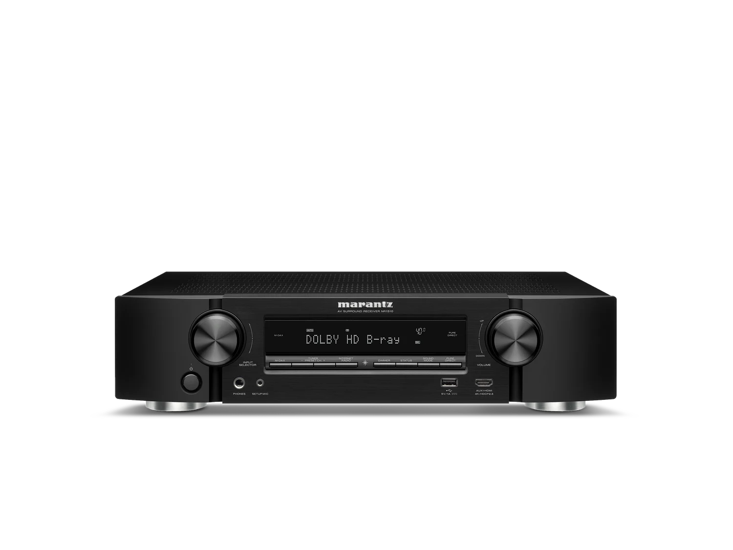 Marantz NR1510 Schwarz – Slimline 5.2-Kanal AV-Receiver