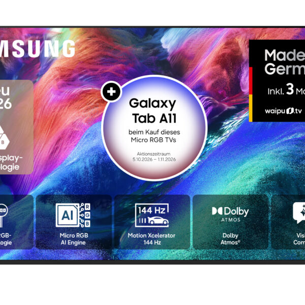 Samsung GMR65R85HAUXZG – 65 Zoll Micro RGB R85H 4K Vision AI Smart TV (2026)
