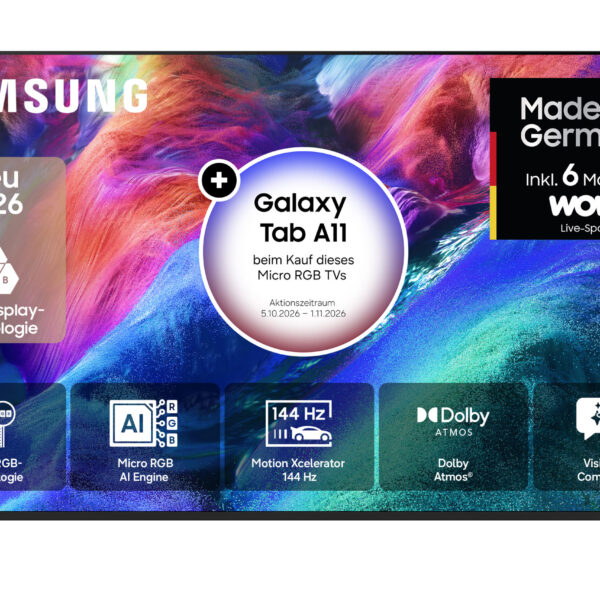 Samsung GMR85R85HAUXZG – 85 Zoll Micro RGB R85H 4K Vision AI Smart TV (2026)