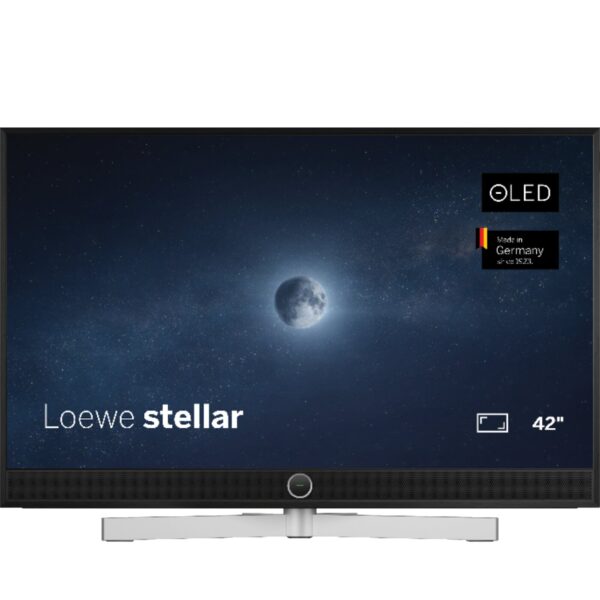 Loewe stellar 42 dr+ VIDAA alu black + lava – 42 Zoll OLED-TV