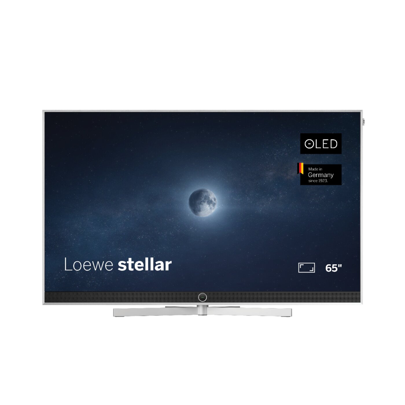 Loewe stellar 65 dr+ VIDAA alu brushed + concrete – 65 Zoll OLED-TV